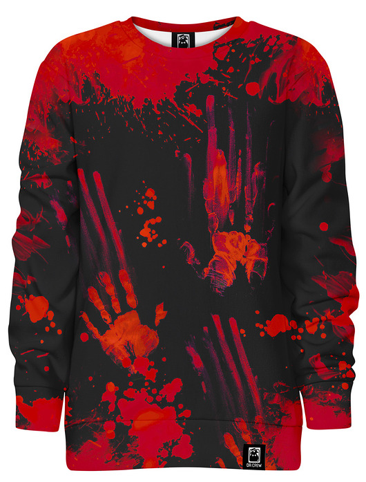 bluzy dla chłopców Bluza bez kaptura Chłopiec DR.CROW Zombie Black