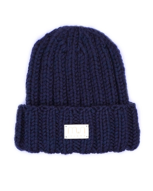 czapki damskie MERINO KISS Midnight Sky czapka z wełny merino