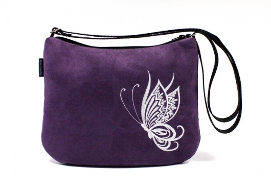 white butterfly on violet RękaProduction