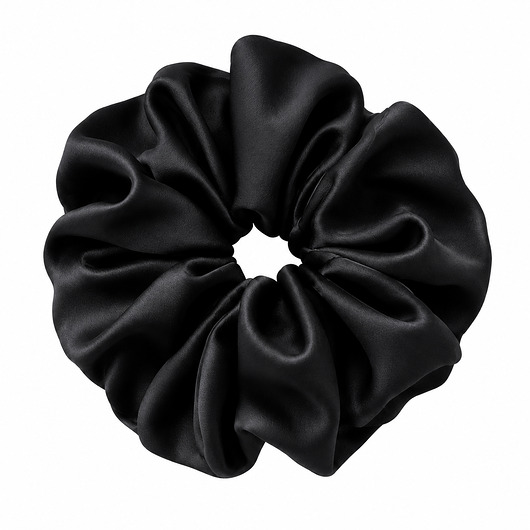 gumki do włosów Scrunchie czarna - bo Twoje włosy też chcą luksusu