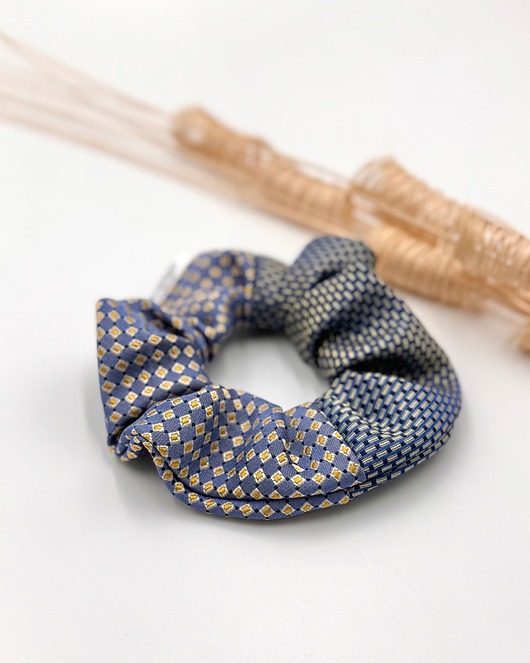 gumki do włosów Scrunchie/frotka 100% Jedwab Patchwork