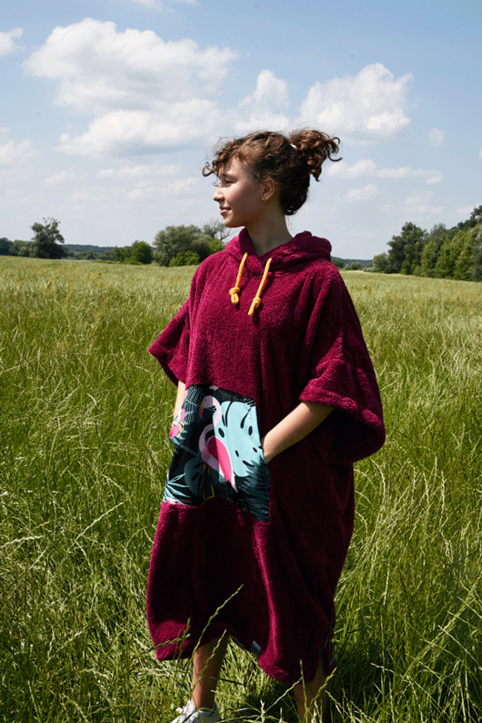szlafroki damskie Surf Poncho HugMe made by 7084