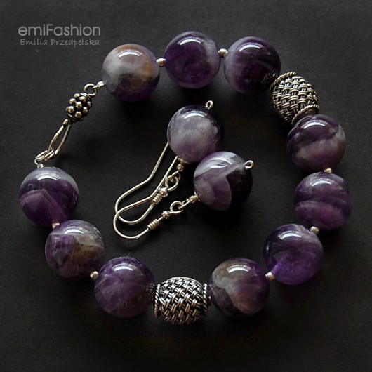Ametyst w srebrze MAREMI Jewelry