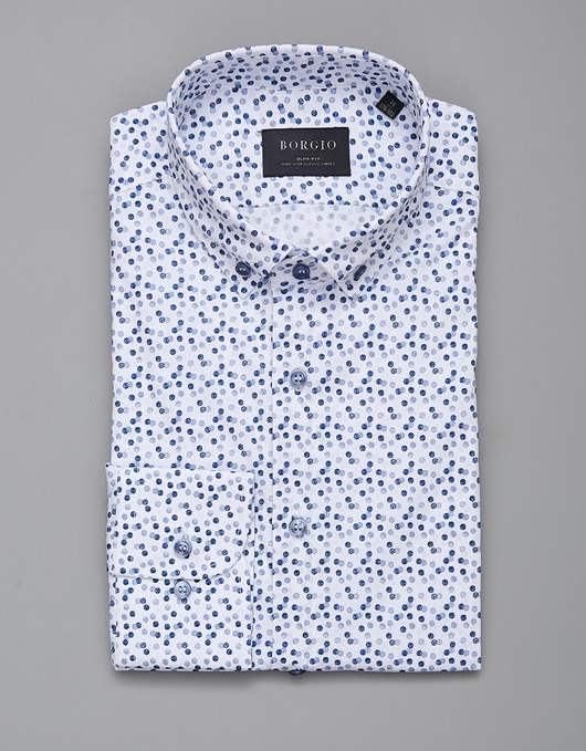 koszule męskie koszula męska dł. rękaw biały slim fit 00264 164/170 39