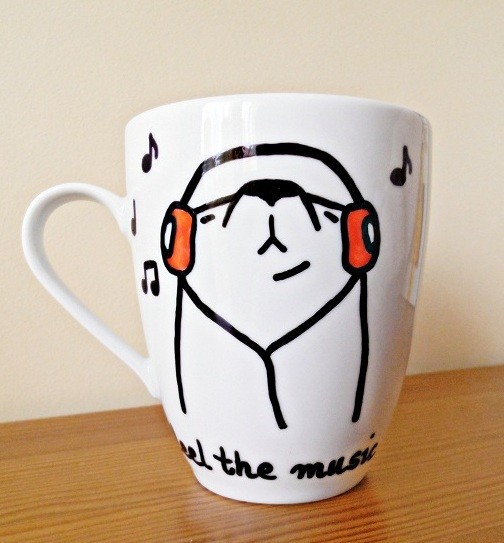 feel the music - kubek porcelanowy Mo. sweet factory