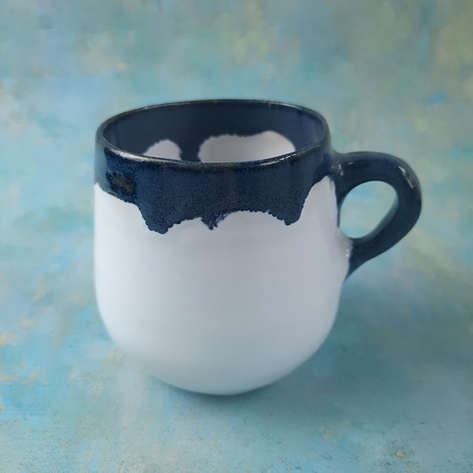 filiżanki Ręcznie wykonana filiżanka B  100% handmade polska ceramika