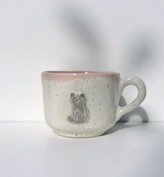 kubki Kubek ceramiczny kotek