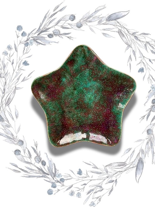 patery i talerze Talerz ceramiczny Leśna gwiazdka