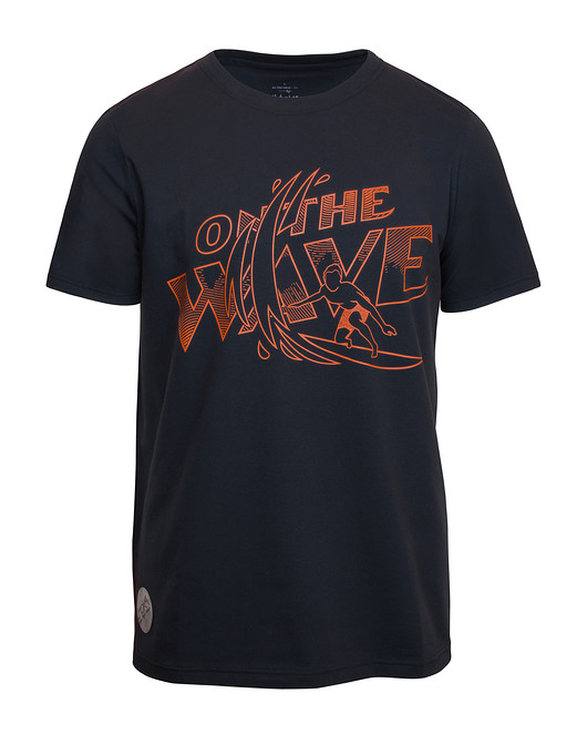 t-shirty męskie T-shirt ON THE WAVE graphite