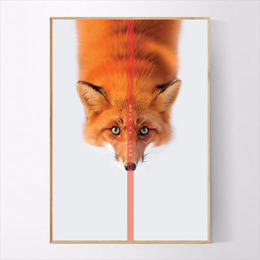 Plakat BORN TO ROAM 50x70 cm MUKKO