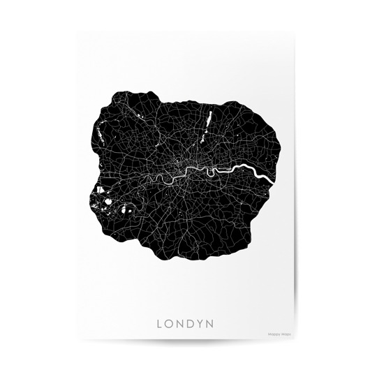 plakaty Mapa plakat - Londyn