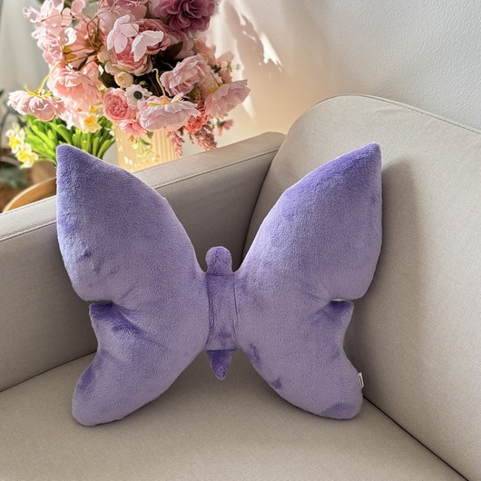 poduszki z grafiką Poduszka Dekoracyjna Motyl Lawendowy