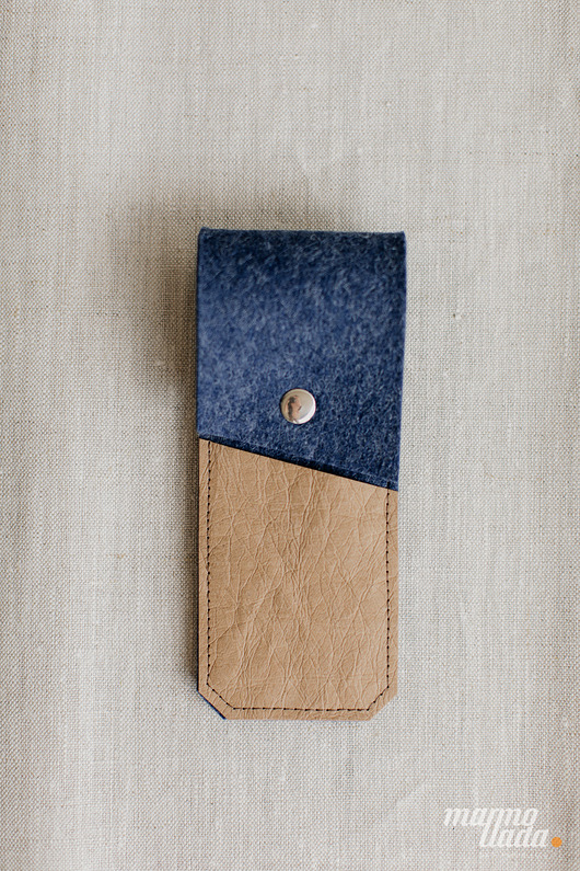 piórniki Marmollada - etui filcowe NA DŁUGOPISY indygo + B