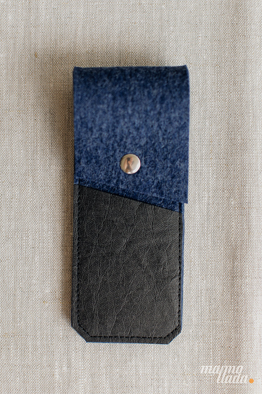 piórniki Marmollada - etui filcowe NA OŁÓWKI indygo + C