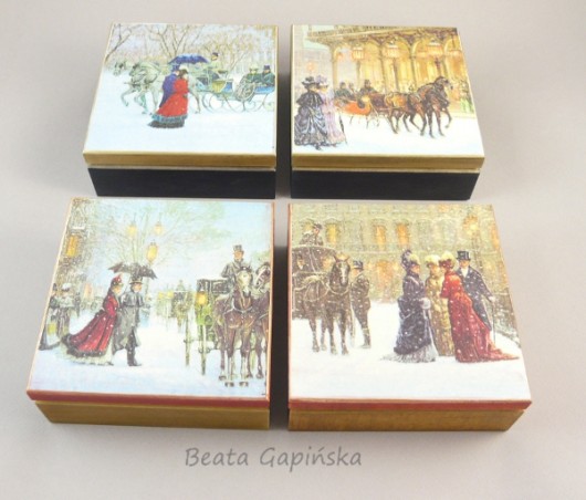 Kasetka - Zima - 6szt - dla Pani Anny Beata Gapińska
