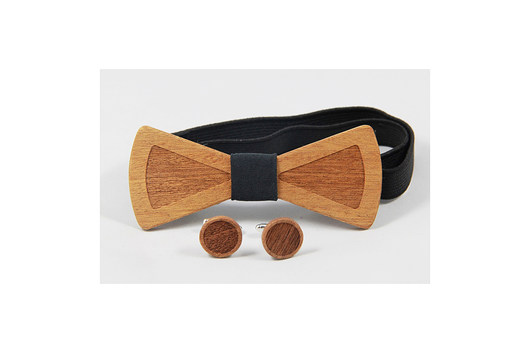 Drewniane spinki do mankietów The Bow Bow Ties
