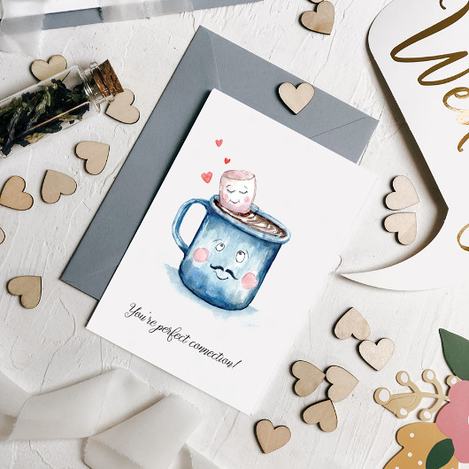 Gorąca czekolada - kartka z życzeniami Design Your Wedding