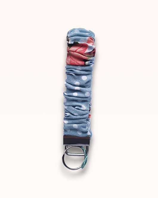 Akcesoria pozostałe Smyczka w kropki scrunchie na gumie