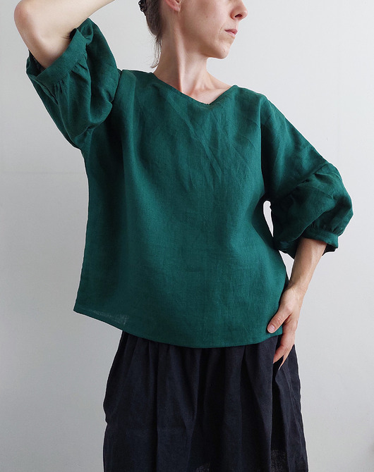 bluzki - inne Bluzka "COSMOS", len 100%