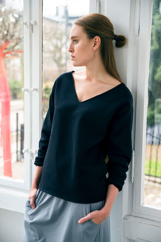 VELVET BLACK Bluza Oversize GAU great as You
