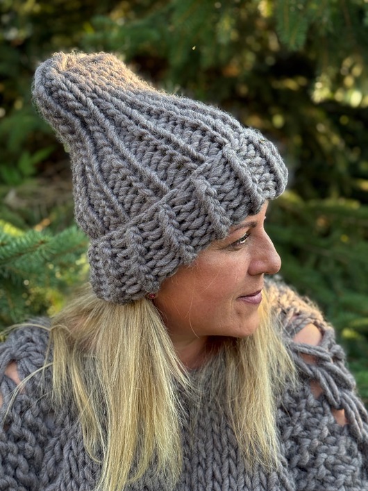 czapki damskie Beanie handmade