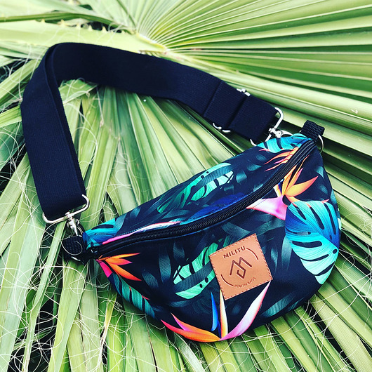 Nerka / torebka Mili Belt Bag L - monstera Militu