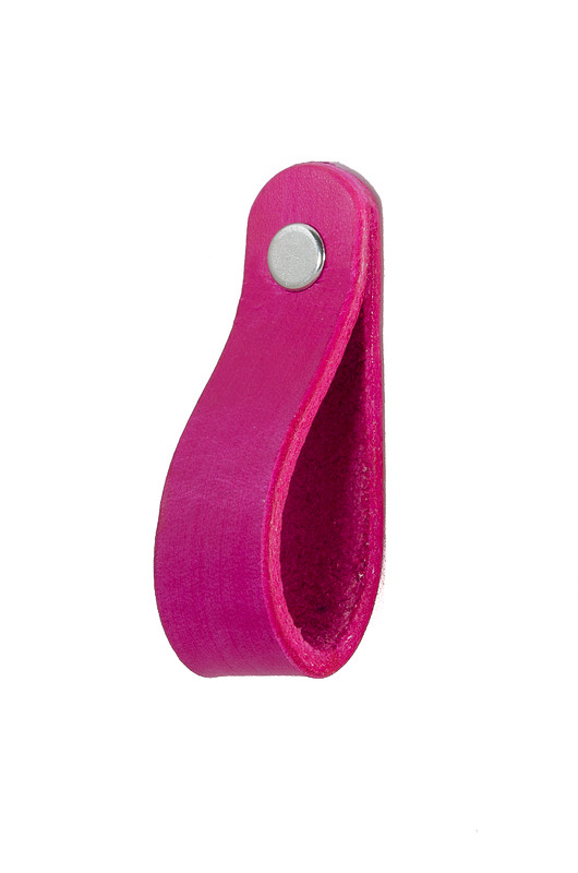 gałki do mebli Skórzany uchwyt meblowy COLORISO FUCHSIA