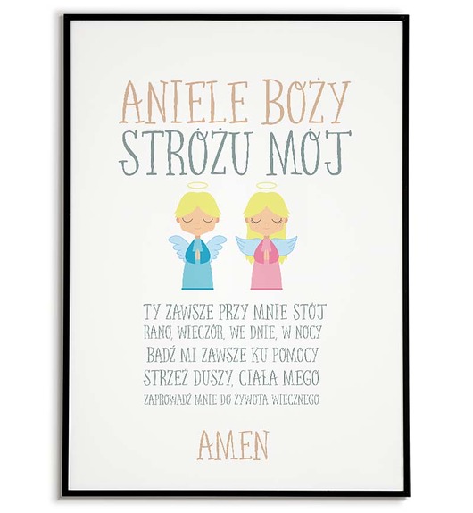 Chrzest - inne PLAKAT MODLITWA komunia /chrzest dla dziecka