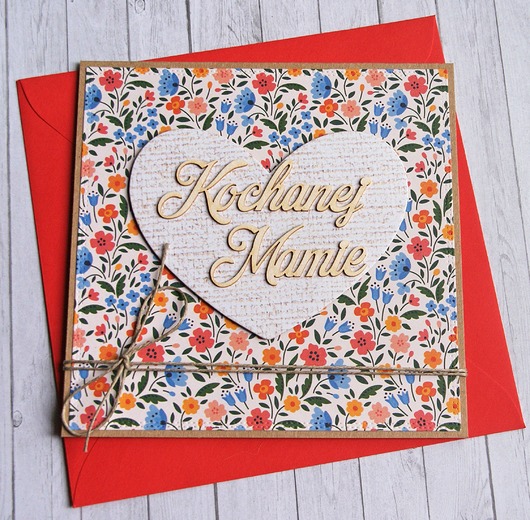 kartki scrapbooking Dla Mamy : kartka handmade : kwiaty