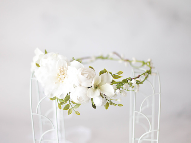 wianki komunijne Asymetryczny wianek komunijny