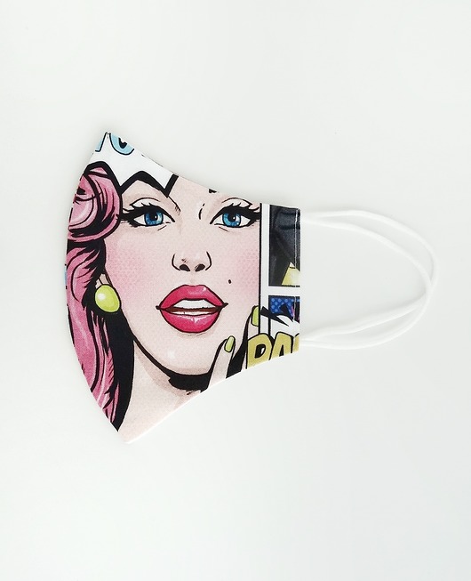 Maseczka dziecięca POP ART bawełniana Erliberdi