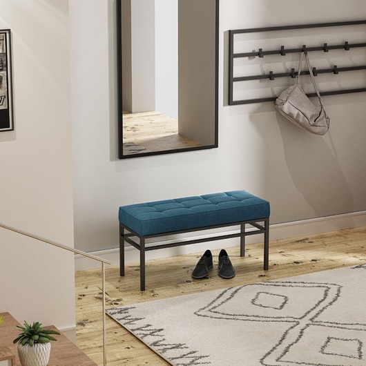ławki Ławka  pikowana FRIDA, siedzisko do przedpokoju, loft