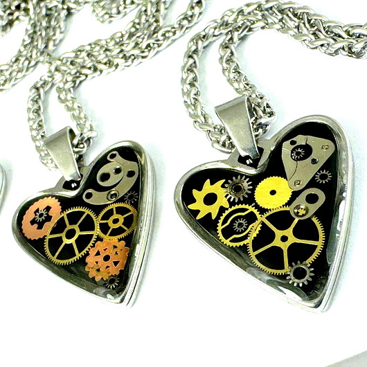 wisiory WISIOR Serce drobinki czasu - czarny I