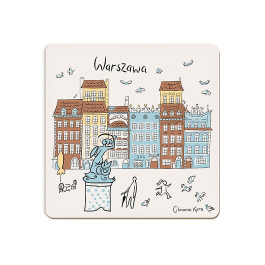 podkładki do kuchni Podkładka pod kubek Warszawa Kamieniczki