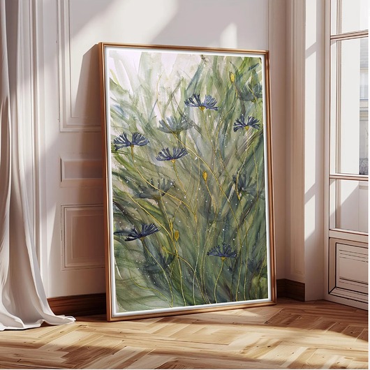 obrazy Oryginalna akwarela. Chabry A2