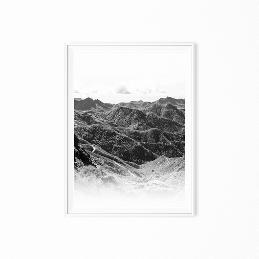 Plakat skandynawski minimalistyczny The View myscandi