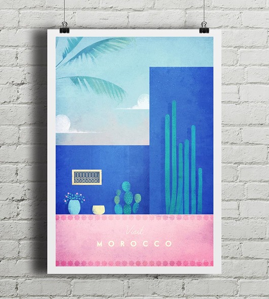 Maroko - vintage plakat minimalmill