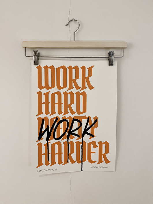 plakaty Plakat Sitodruk WORK / MARKER