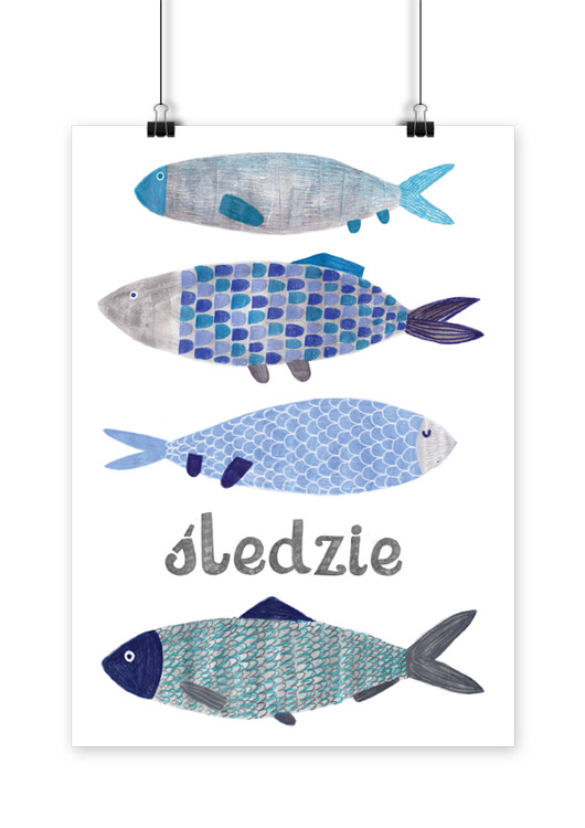 plakaty Plakat Śledzie