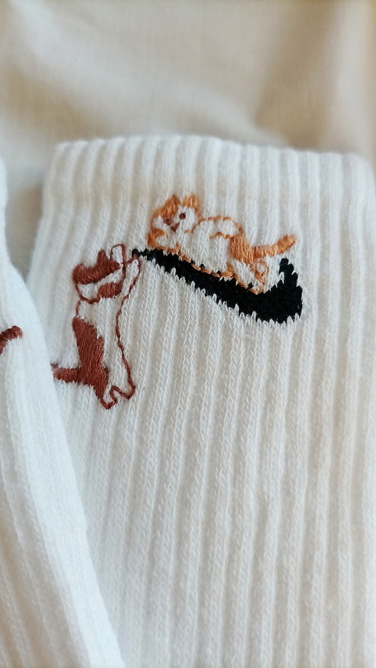 skarpetki damskie Oryginalne skarpetki Nike z haftem ręcznym