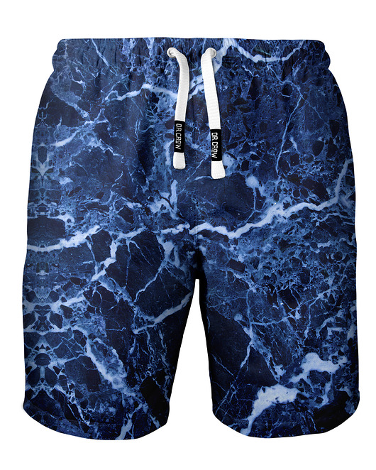 spodnie męskie Shorty Kąpielowe Męskie DR.CROW Marble Blue