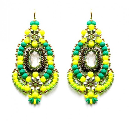 Circles and lines- neon  Republika jewelry
