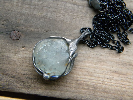 surowy topaz - naszyjnik Beata Trotter