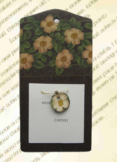 deseczka na zapiski ORNAMENT KWIATOWY ANIKA45
