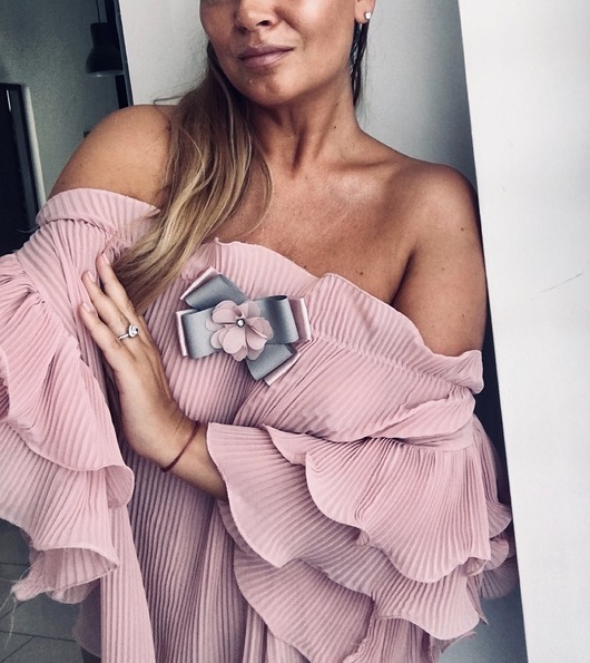 broszki Brosza  z kwiatkiem 3d  Glamour
