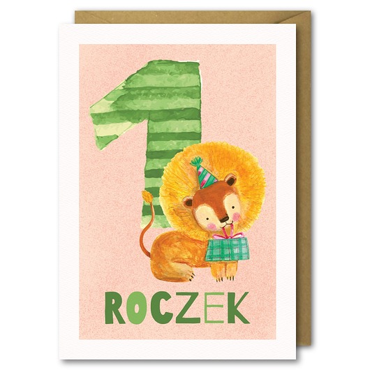 Roczek, Kartka Urodzinowa PaperFlamingo