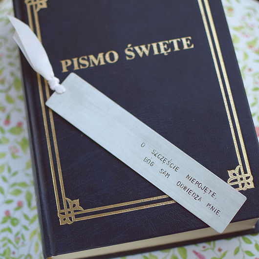 Zakładka komunijna - O szczęście... Hundred Bookmarks