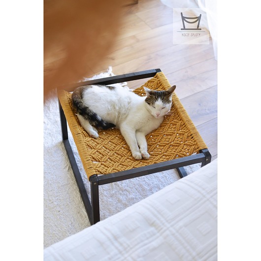 legowiska dla psów i kotów Legowisko dla Kota. Makrama.