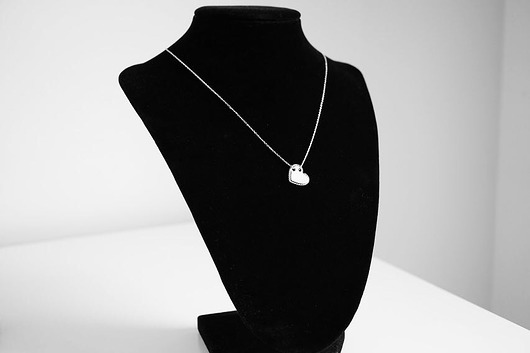 Srebrny naszyjnik serduszko blaszka VENA Jewellery
