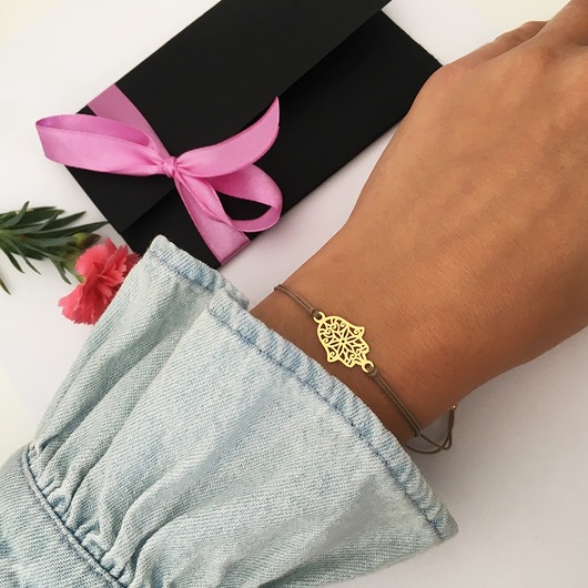 bransoletki na sznurku Bransoletka Ręka Fatimy